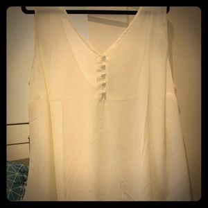 Sheer white blouse